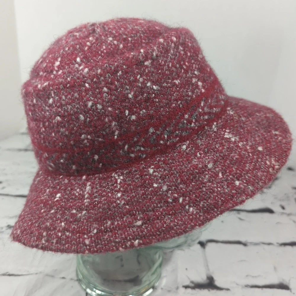 Nordstrom Maroon‎ Womens One Size  Bucket Hat